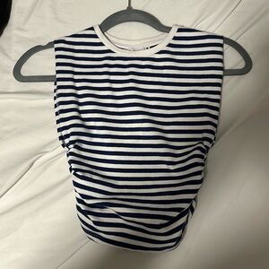 ZARA striped cropped top
